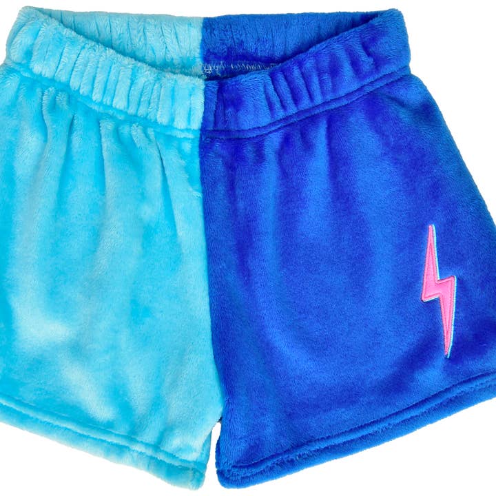 LIGHTNING BOLT COLOR BLOCK SHORTS (SM 6-8) for wholesale by Iscream
