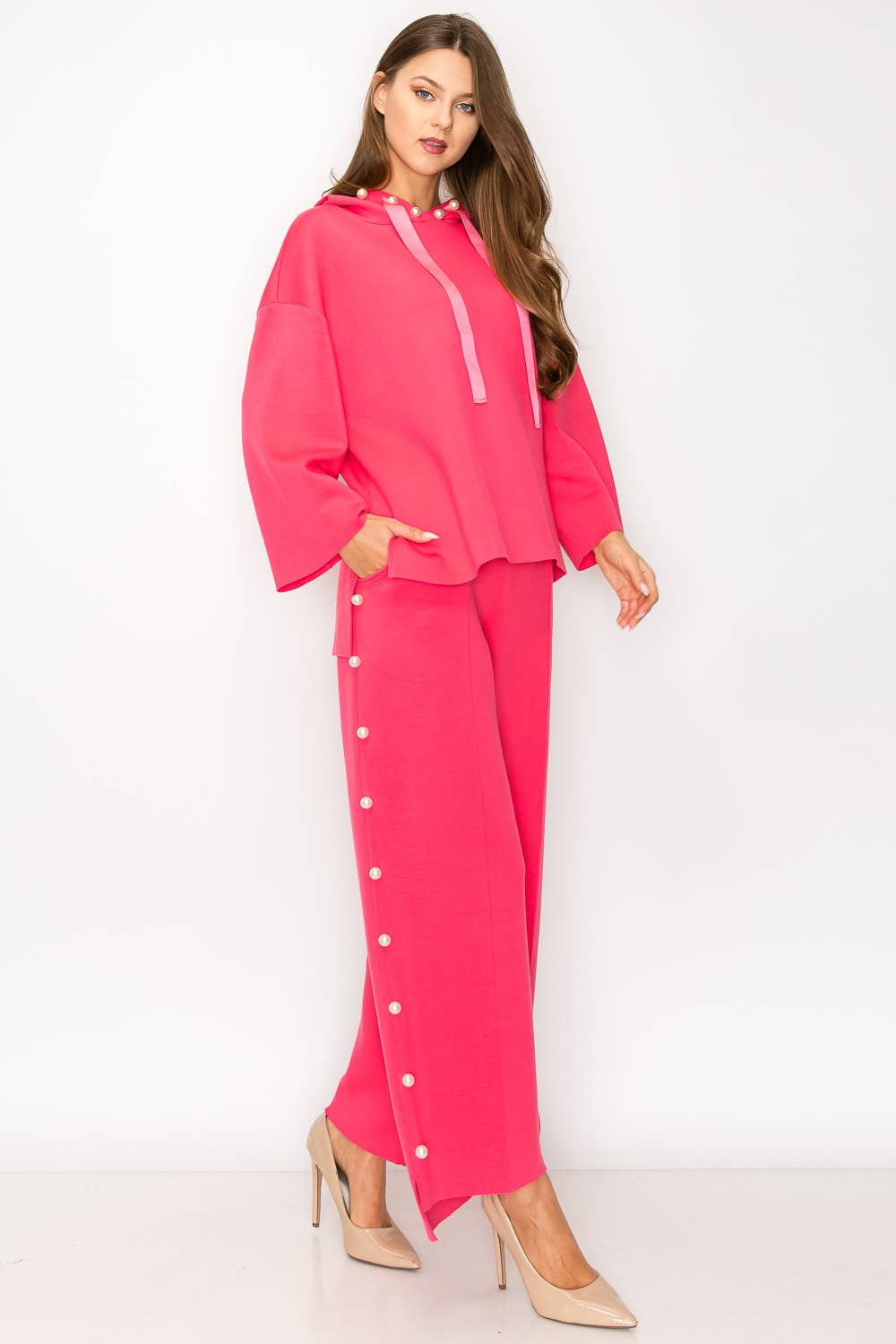 Joh Apparel – Großhandel Hose – Damen – Farrah French Scuba Pearl Lange Hose19