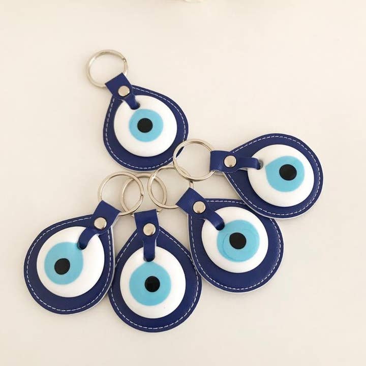 Evileyefavor - Wholesale Keychain – Women's - Evil Eye Elegant Leather Keychain4