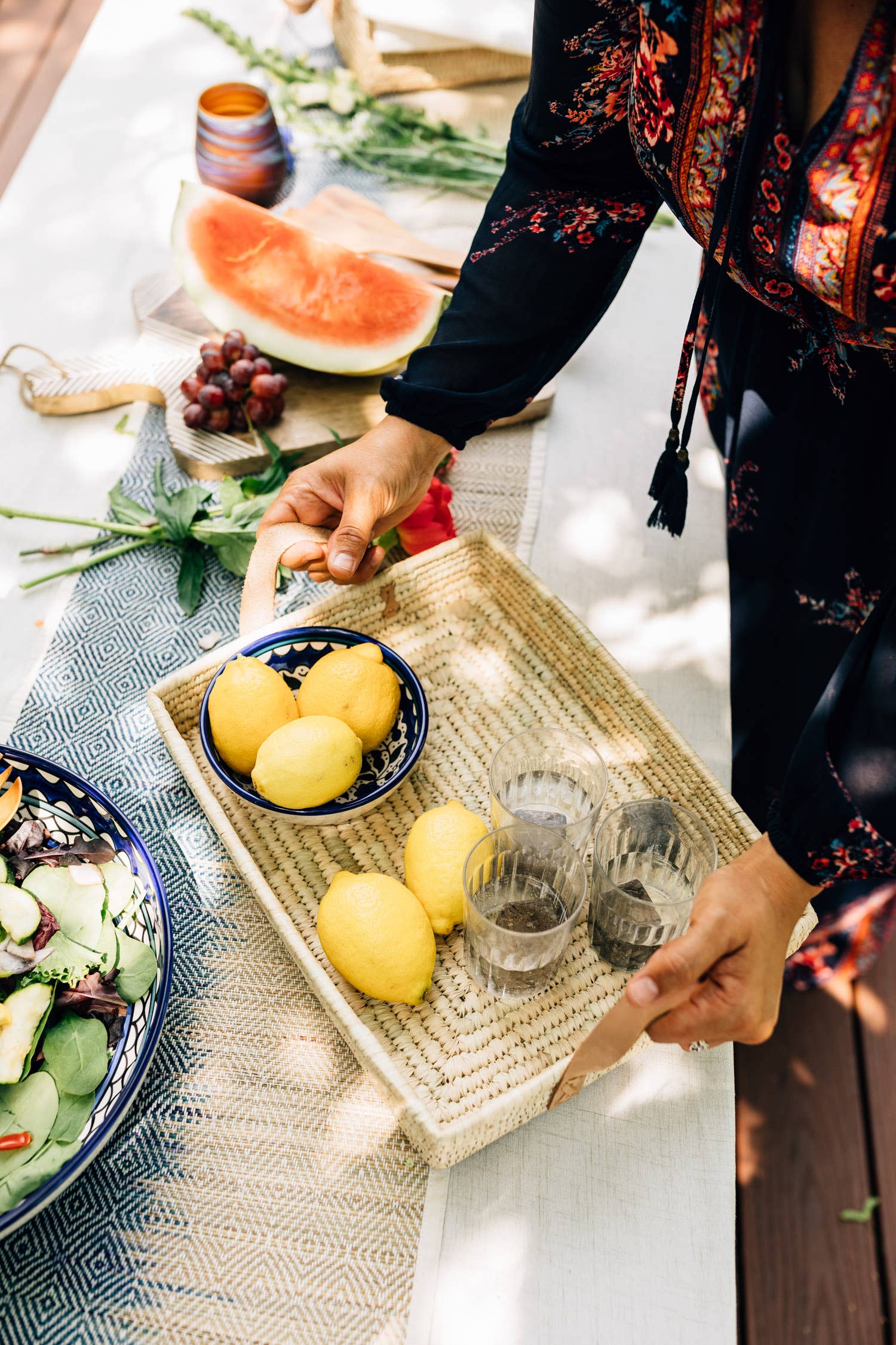 Ten Thousand Villages - Vente Paniers - Panier à poignée rectangle7