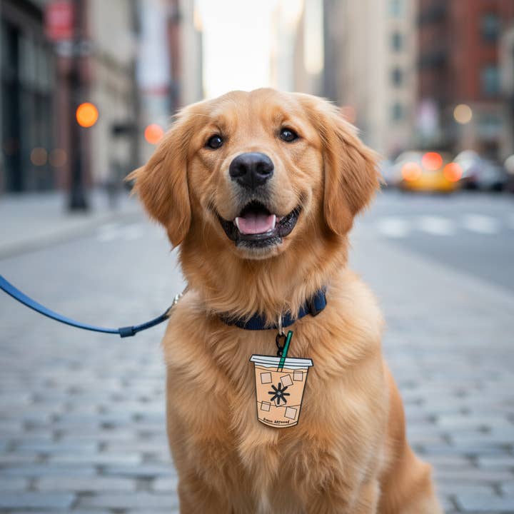 Porte-sac à déjections mains libres/porte-sac à déchets café glacé pour la vente par Arwen Approved