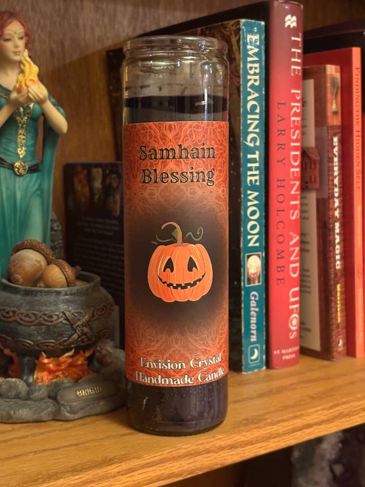 Samhain Halloween Besvärjelse Ljus Pumpadoft för wholesale av Envision Crystal