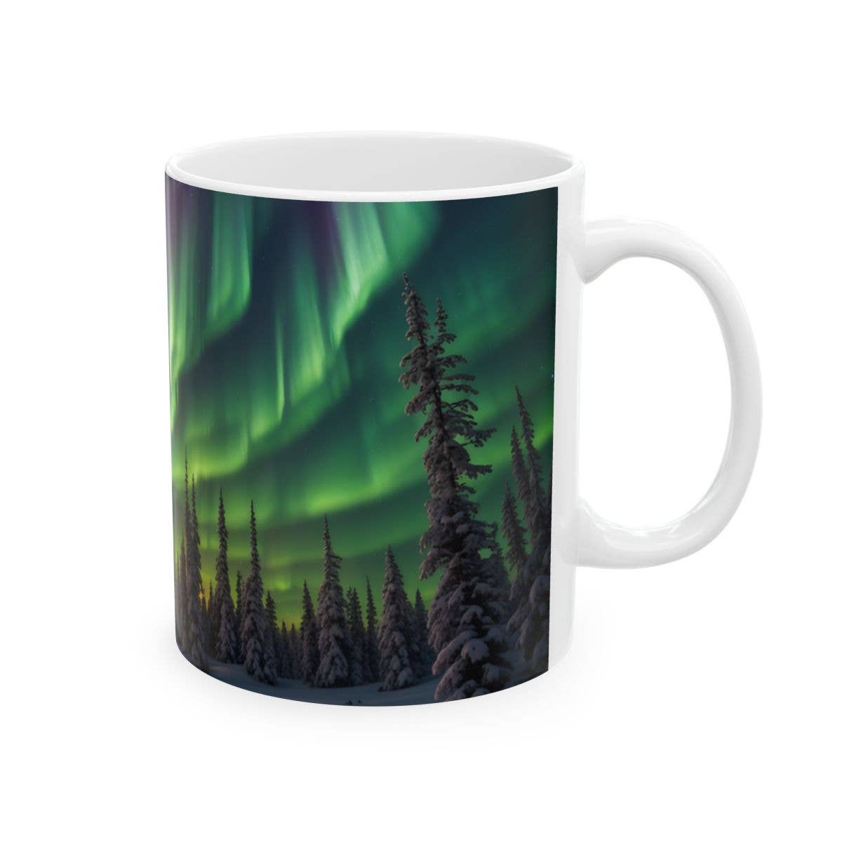 Upside Down Owl Farm - Wholesale Coffee Mug - Aurora Borealis Mug, Northern Lights Mug, 11 oz or 15 oz.Mug7