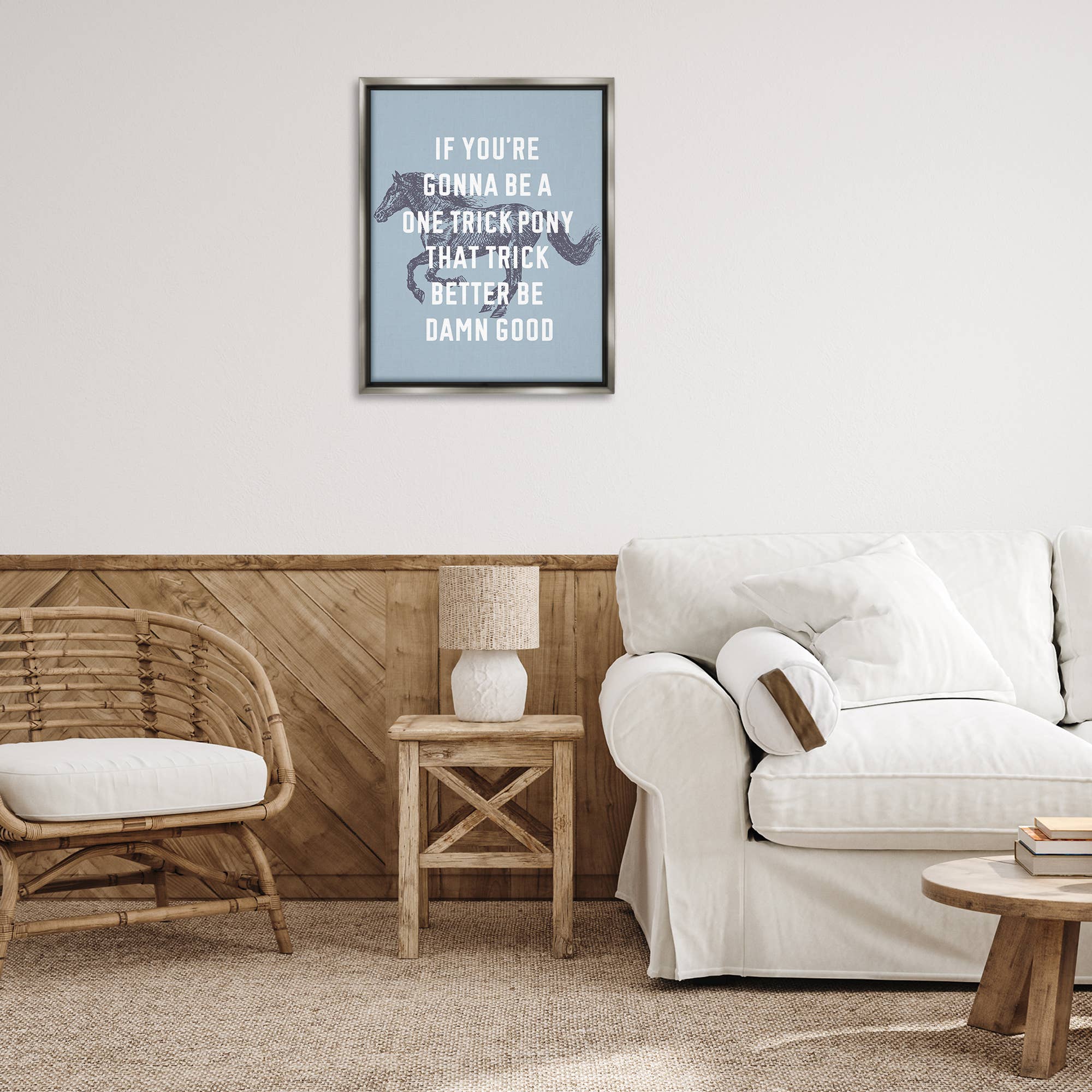 Stupell Industries - Wholesale Wall Decor - Kids & Baby - One Trick Pony Phrase Floater Framed Art27