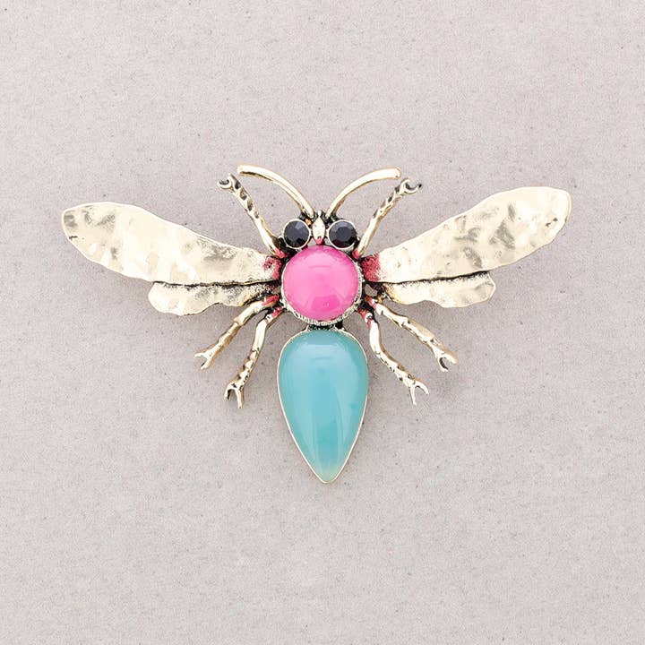 Sonata - Wholesale Brooch - RESIN CRYSTAL INSECT BROOCH3