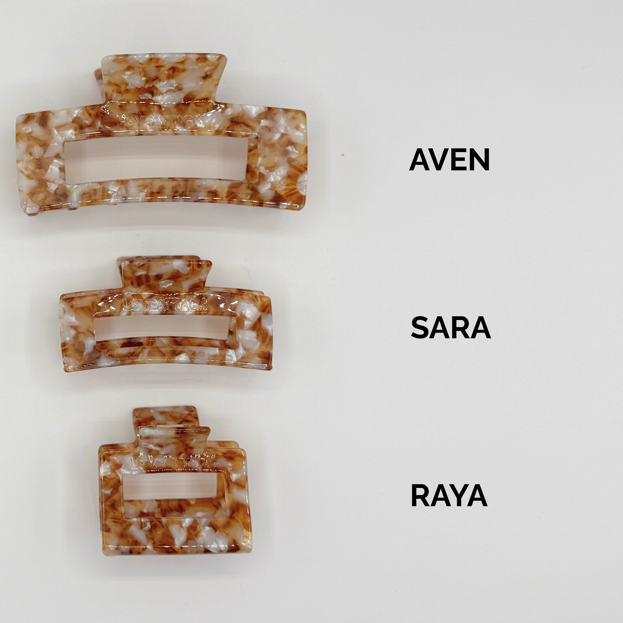 Love Attack - Wholesale Hair Clip - Women's - Sara Cellulose Acetate Hair Claw Clips1