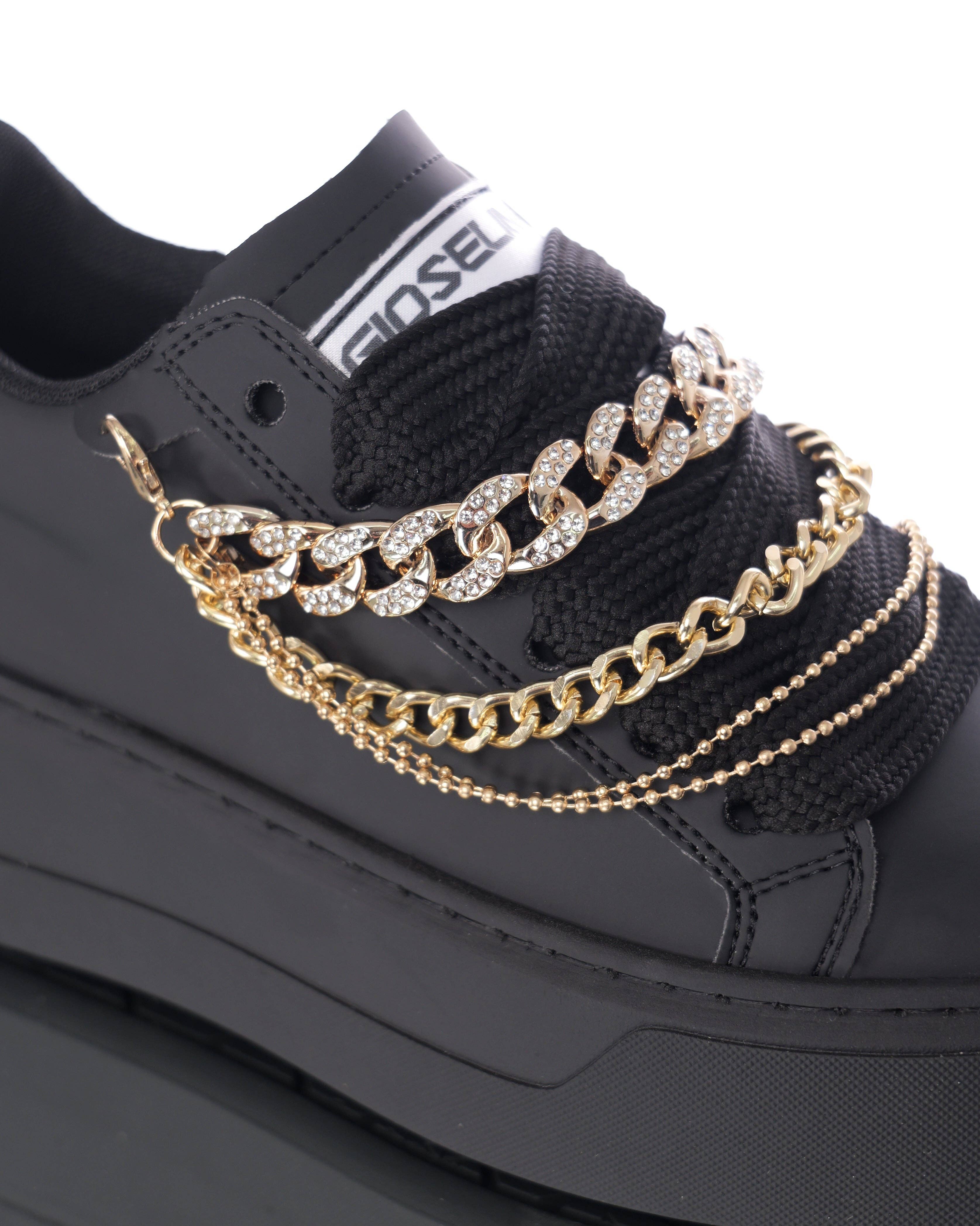 Gioselin - Wholesale Lifestyle Sneakers - Women's - Black Collier3