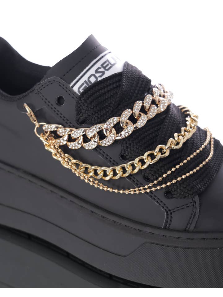 Gioselin - Wholesale Lifestyle Sneakers - Women's - Black Collier3