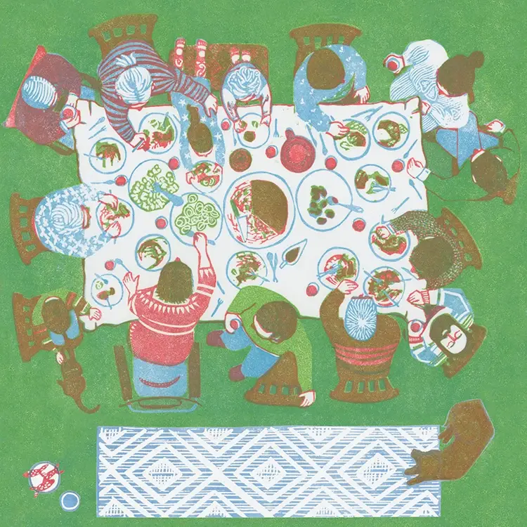 Paper Bird Publishing – wholesale Everyday greeting card – Feast And Family0