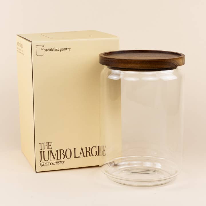 The Breakfast Pantry - Wholesale Canister - The Jumbo Large Glass Canister