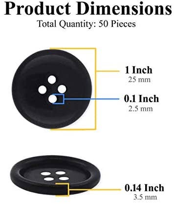 Mandala Crafts - Wholesale Sewing Button/Snap - 1 Inch Assorted Plastic Sewing Buttons for Sewing Crafts3