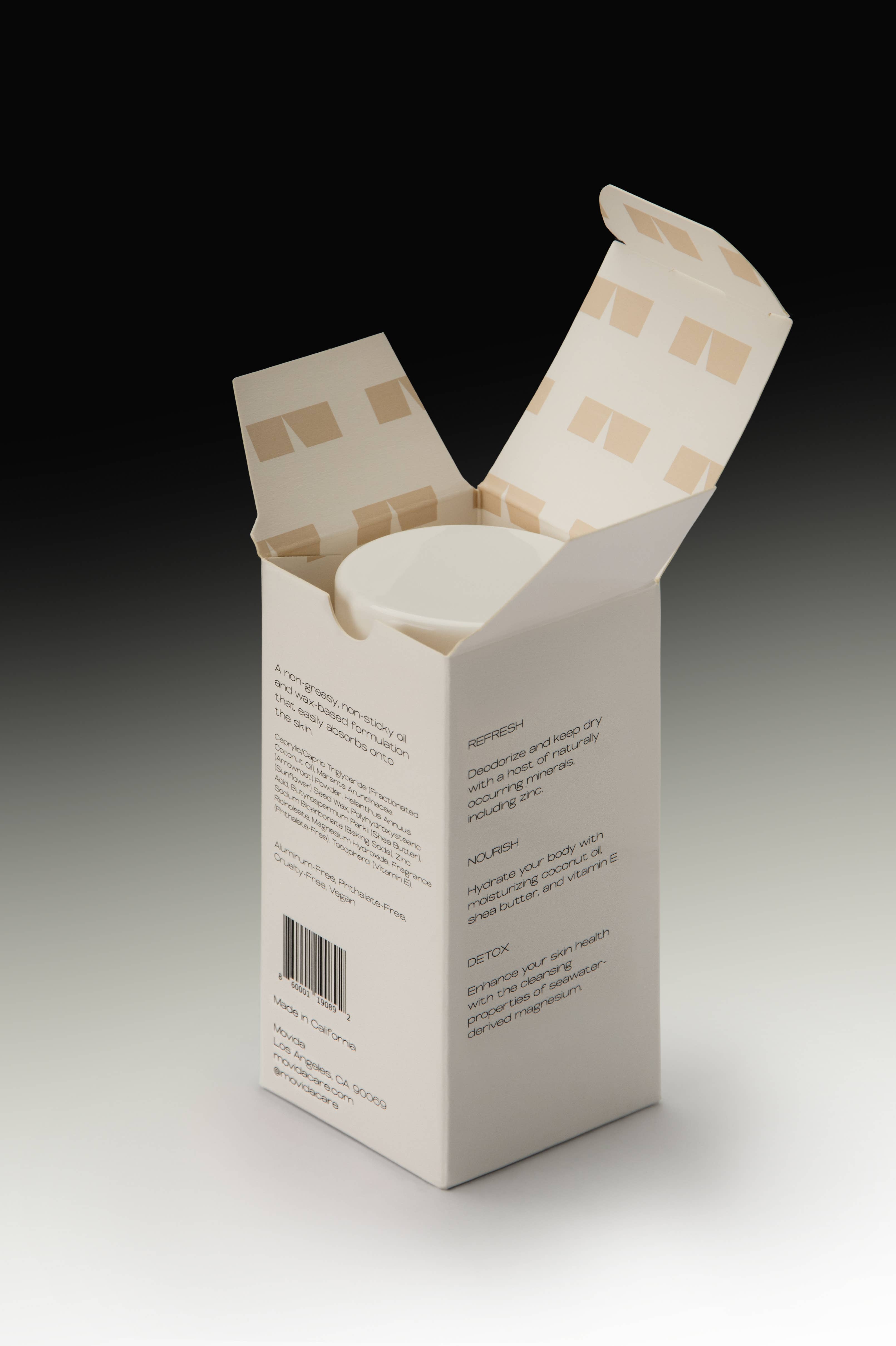 Movida - Wholesale Deodorant - Unisex - Plant-Based Natural Deodorant - Bruma - Guaiac & Leather4