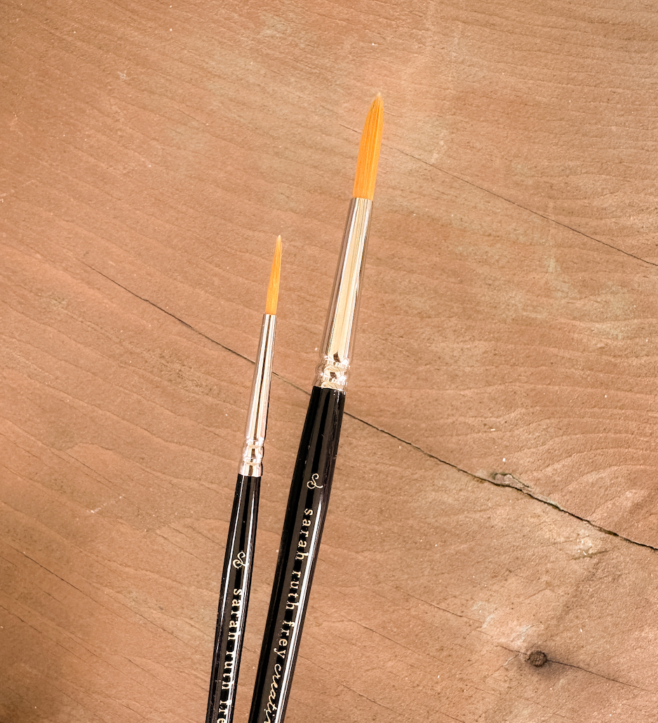 Sarah Ruth Frey - Wholesale Paint/Wax Brush - Mixed Media Paintbrush Trio Set | Watercolor Brushes1