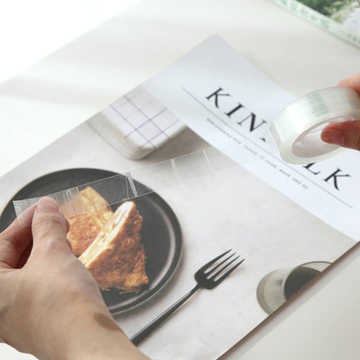 Tsyware - Wholesale Tape Dispenser - Small Clear Transparent Tape Dispenser Refills 3/4" x 1000"7