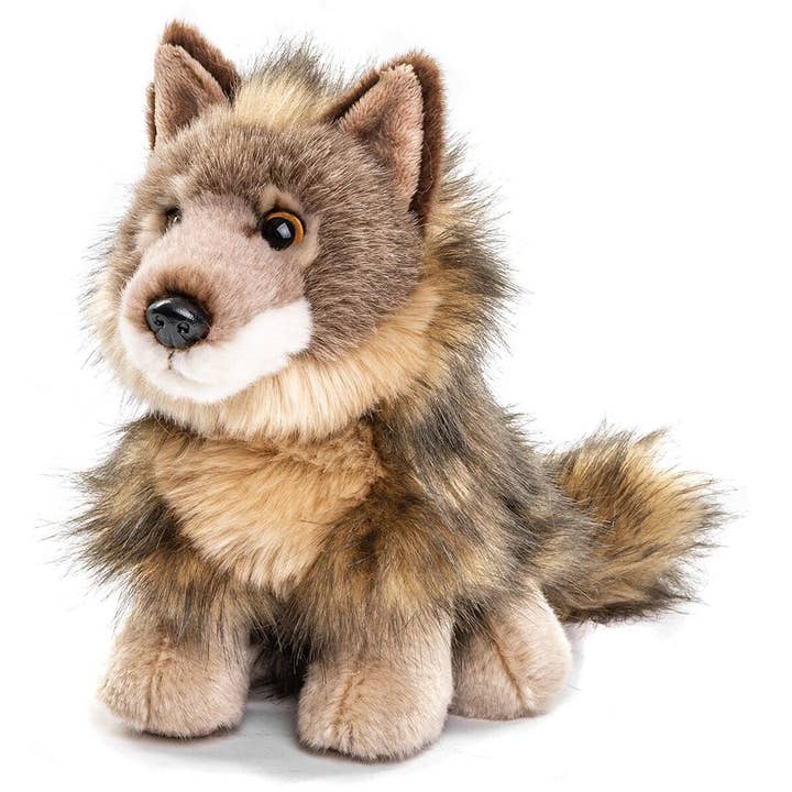 Uni Toys - Vendita all'ingrosso Peluche - Bambini e neonati - Cucciolo di lupo, seduto - 20 cm (altezza) - peluche o peluche