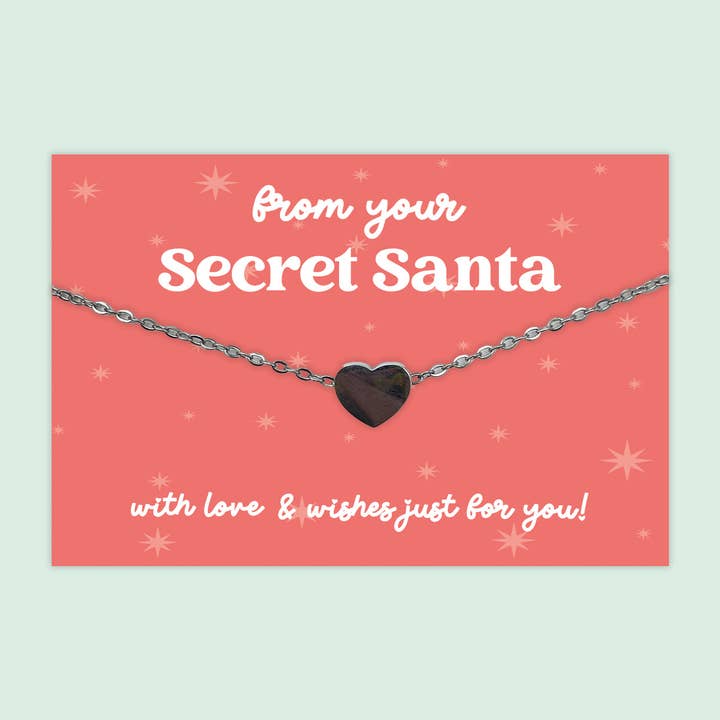 Amigo Invisible - Collar con Colgante de Corazón - J054N para venta al por mayor de WishStrings