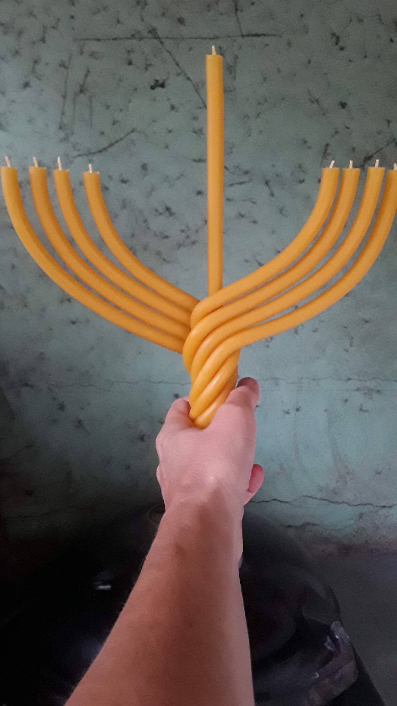 Mile-End Soap & Candle Supply - Wholesale Tapered Candle/Candlestick - Beeswax Hanukkah Menorah Candle - Hanukkah Candles1