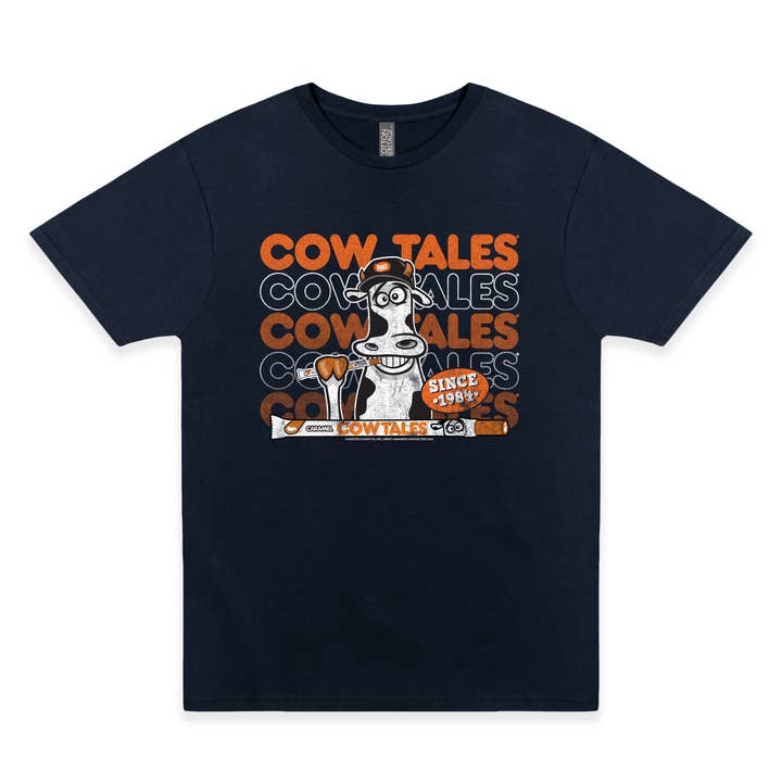 Goetze's® Cow Tales Brand Colors Tee for wholesale by www.sweetvintagetees.com