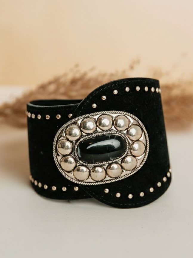 SORT FLØJLS ELASTISK BÆLTE for engroshandel hos Lula Natura