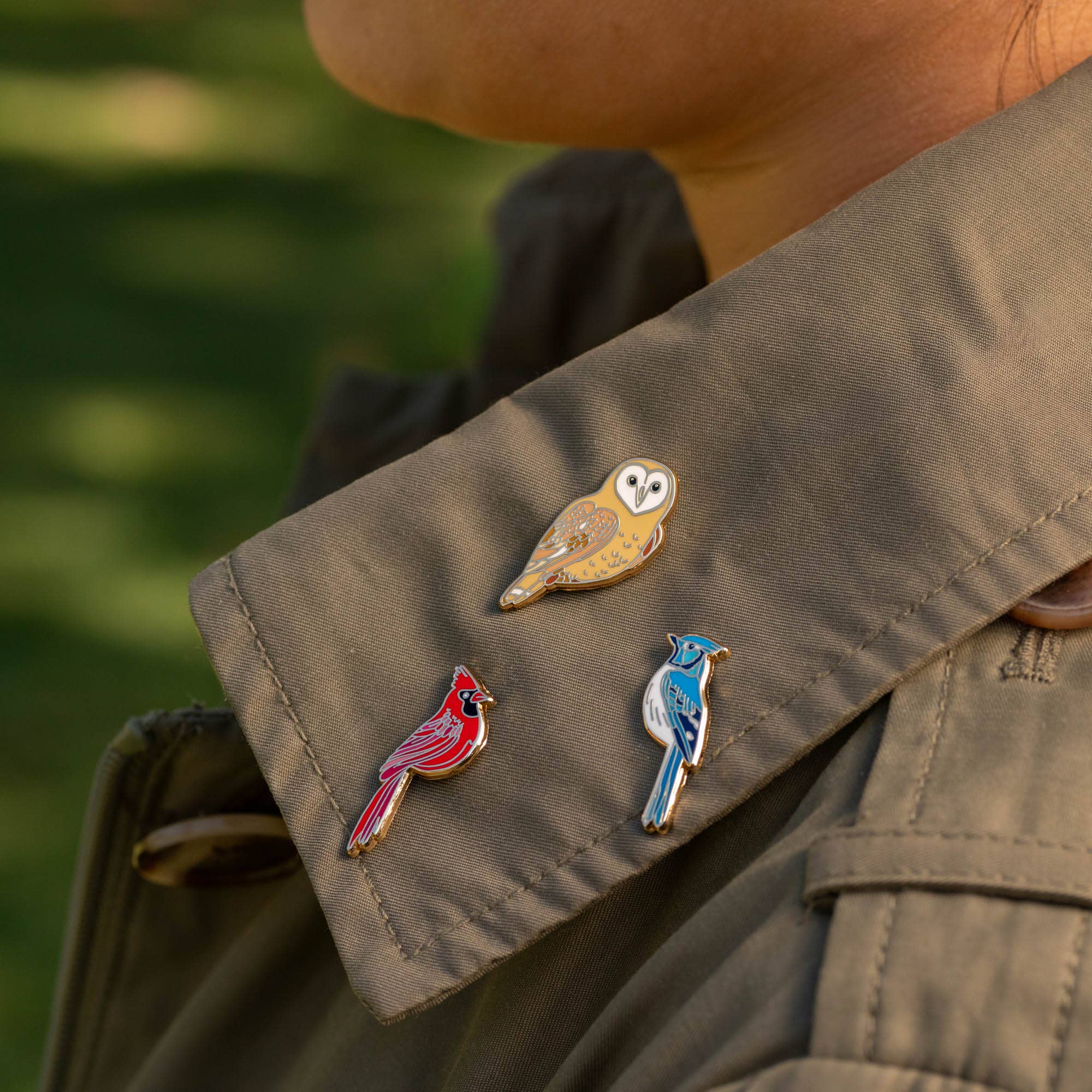 Happily Plants - Wholesale Lapel Pin/Button - Owl Pin, Bird, Wildlife Animal Gifts2