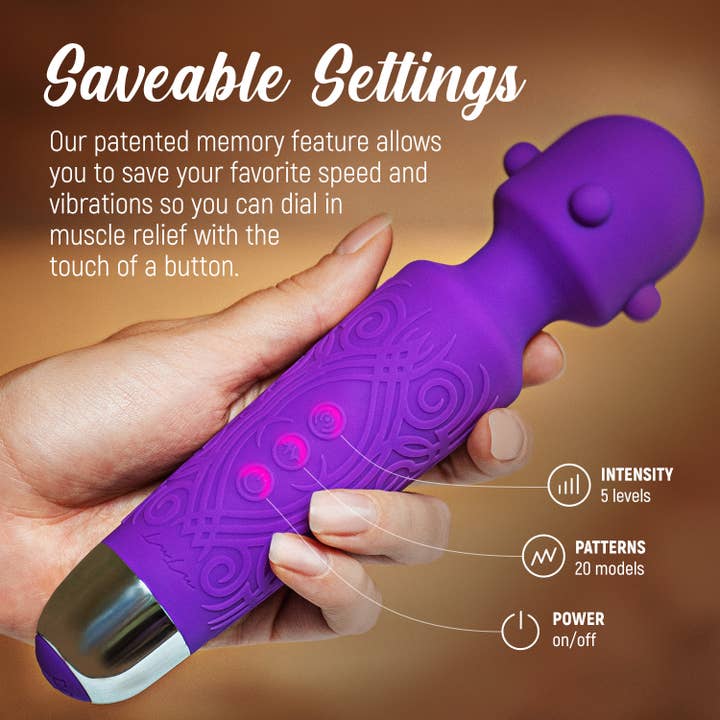 LuLu - Wholesale Body Massager - LuLu 7 Personal Wand Massager - The Most Powerful Cordless Magic Wand