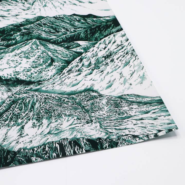 Green Mountain Wrapping Paper for wholesale by Discover and Draw