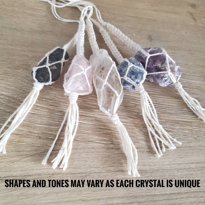 Cord + Quartz - Wholesale Car Decorative Charm - Unisex - Crystal car charms. Rear view mirror accessories.3