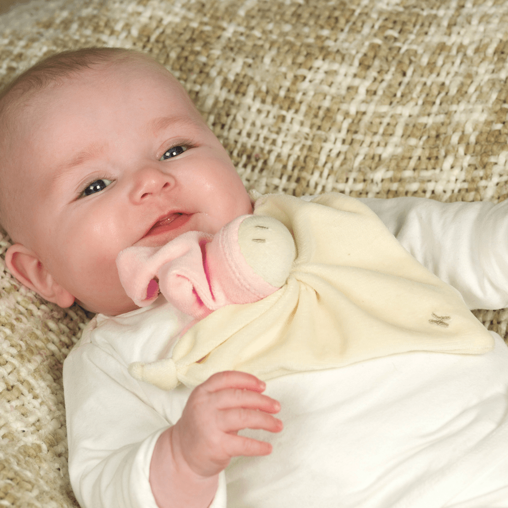 Keptin-Jr - Venta al por mayor Mantita de seguridad - Bebés - Little Zmooz manta de apego color salmón3