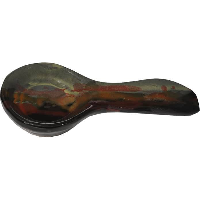 Always Azul Pottery - Wholesale Spoon Rest - A Non-Pattern Glazed Spoon Rest A Non-Pattern Glazed  (made to order)3