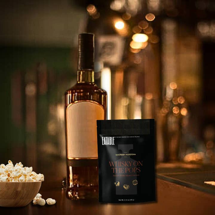 EATABLE Popcorn - Wholesale Popcorn - Mini Whisky on the Pops 🥃 Gourmet Caramel Kettle Popcorn3