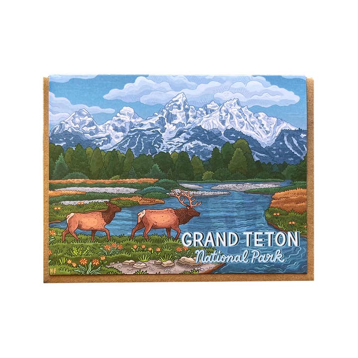 Grand Teton Scenic-kort för wholesale av Noteworthy Paper & Press