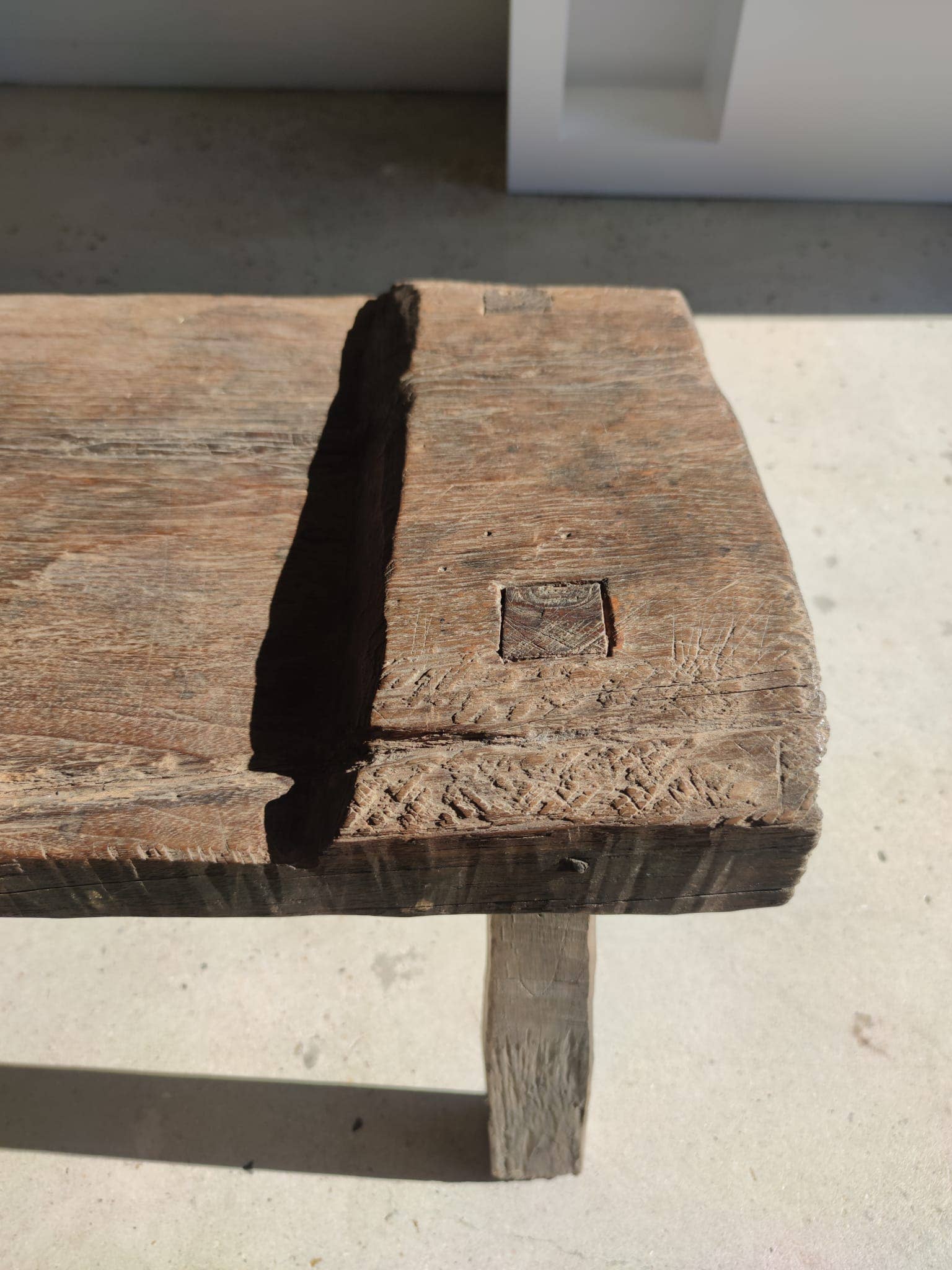 Office Objets - Wholesale Bench - Very large antique teak bench H:50cm L:2m0630