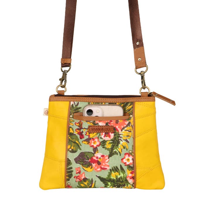 Vaan & Co. - Wholesale Crossbody Bag - Women's - Noa Angled Crossbody Bag - Summer Jungle
2