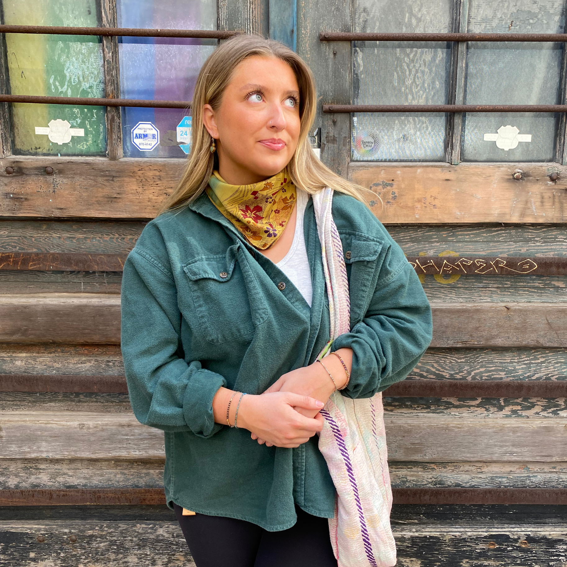 Seeds – Bandana - Mulher por atacado – Bandana de seda reciclada | Lenço para pescoço quadrado sortido4