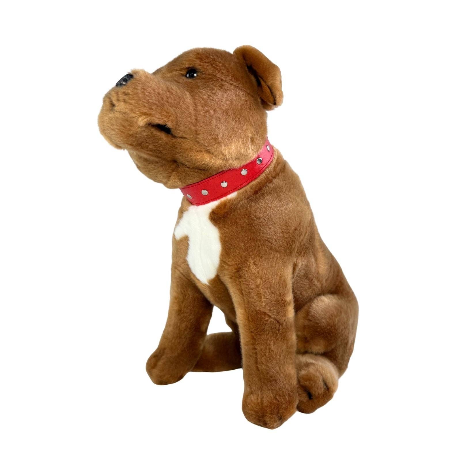 Bocchetta Plush Toys - Wholesale Stuffed/Plush Toy - Kids & Baby - Lester - Staffy - 32cm sitting, brown4