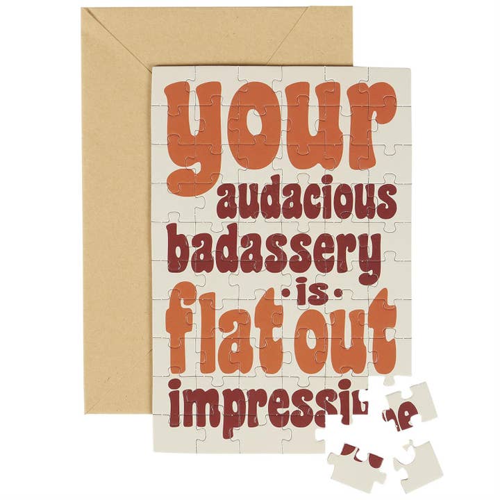Questionables - Wholesale Everyday Greeting Card - Impressive Puzzle Card