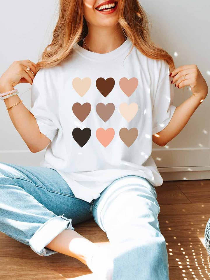 Valentines Day Graphic Tee| K013T for wholesale by Khristee