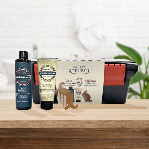 Men's Republic - Wholesale Bath & body set – Men’s - Men's Republic 4pc Grooming Kit Including Tool Case0
