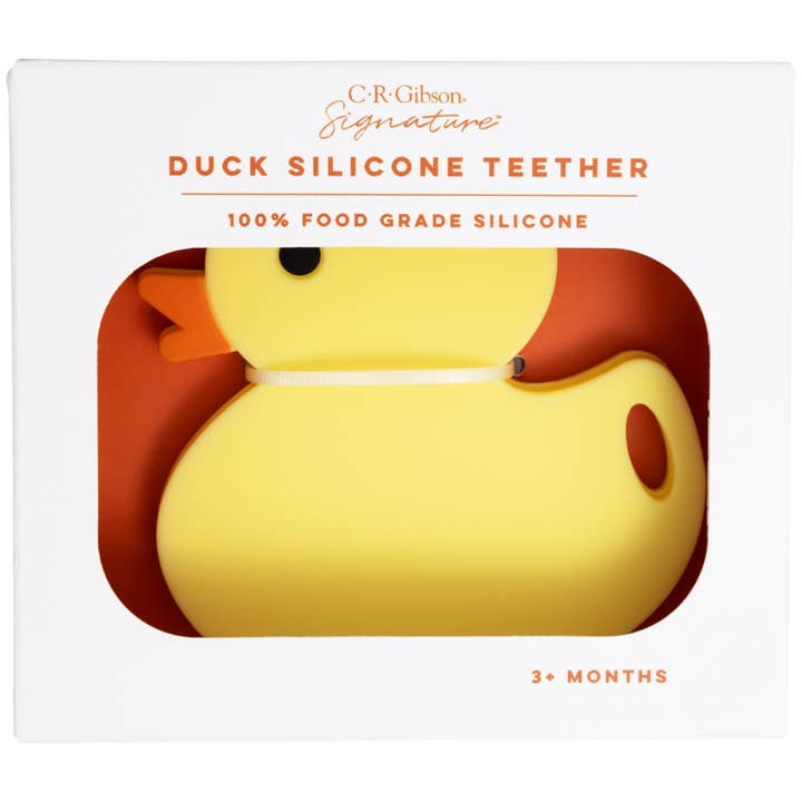 C.R.Gibson Signature | Baby & Kids - Wholesale Teether (Not Clip-On) - Baby - Baby's First Easter Ducky Silicone Teether
