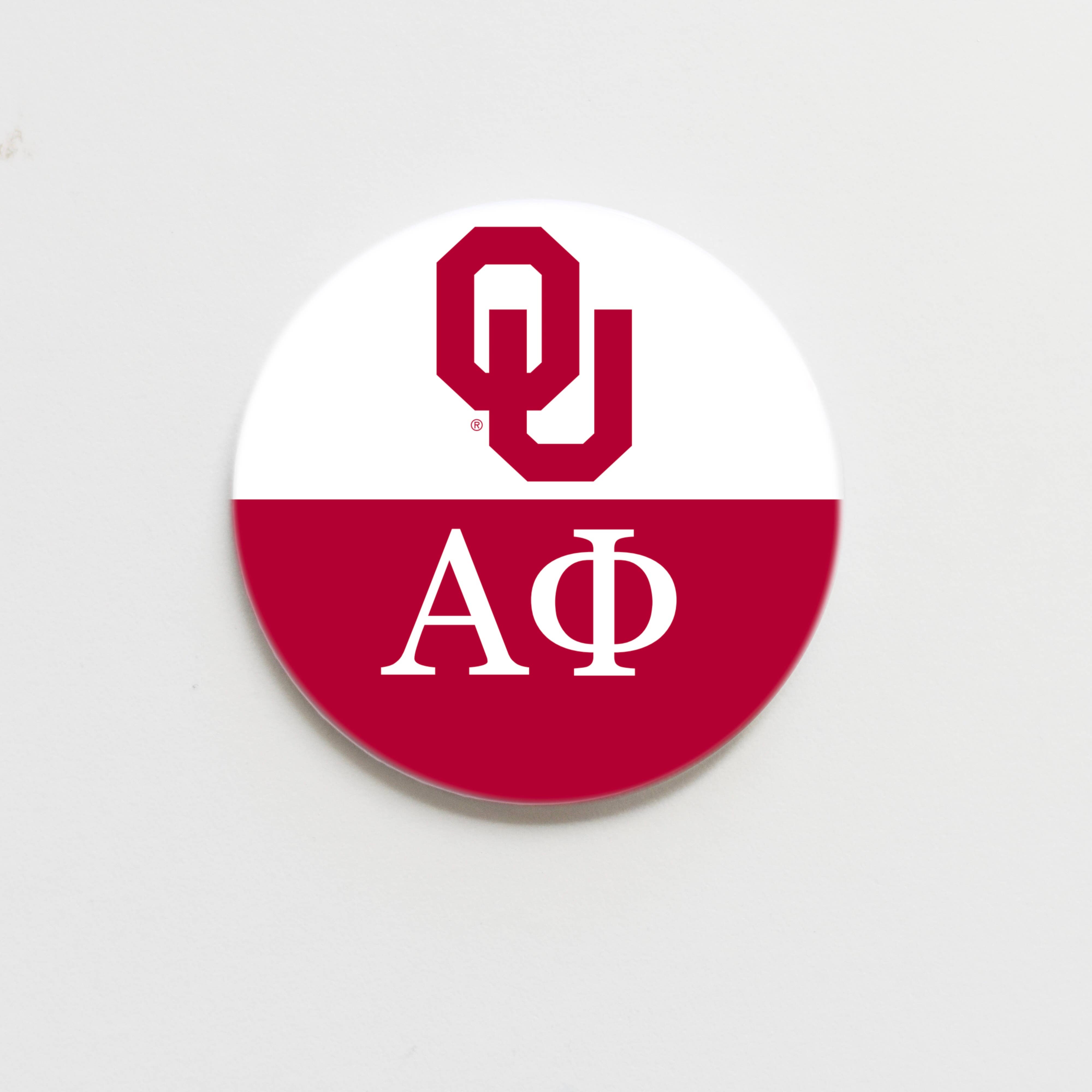 Good Vibez Collegiate - Wholesale Lapel Pin/Button - University of Oklahoma OU Alpha Phi Game Day Button0