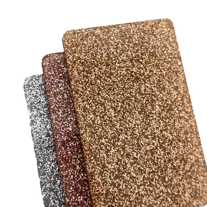Simple & Sentimental – wholesale Craft supplies – 1/8" Gold Glitter Cast Acrylic Sheets2