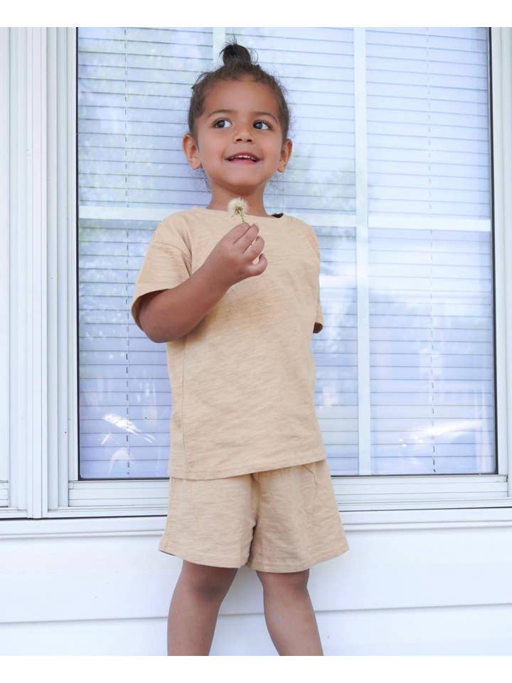 Little Organic Co - Wholesale Lounge Set - Kids - Baby organic Short Sleeve kids Lounge set 13