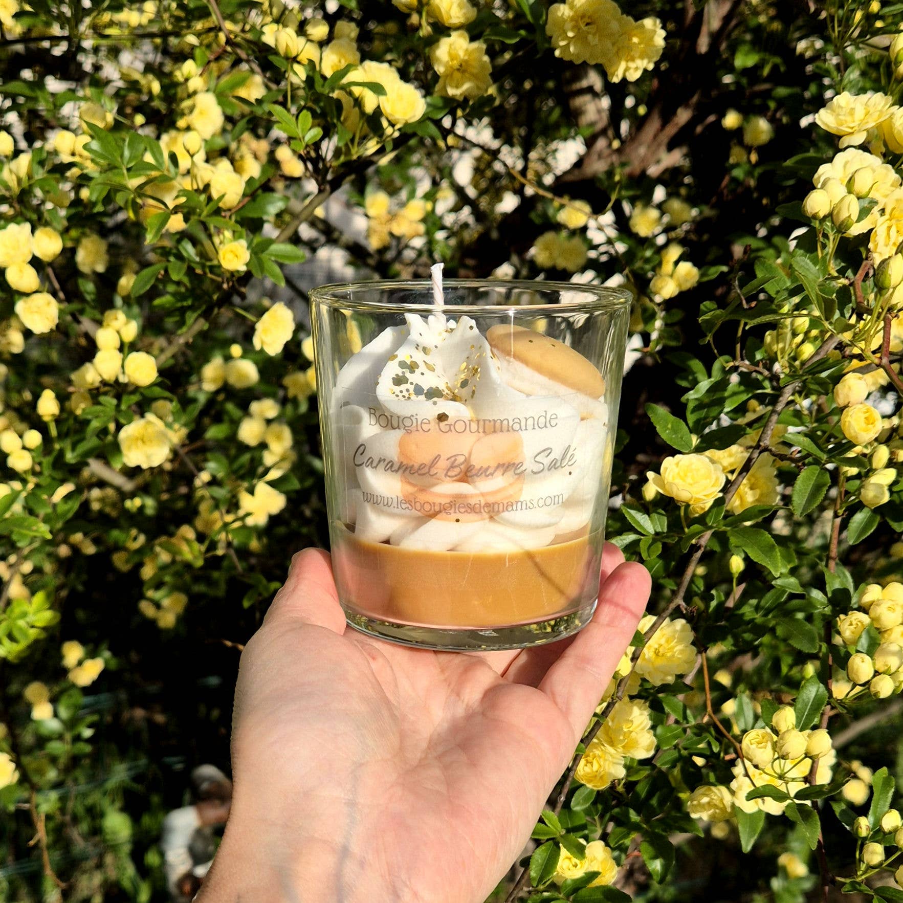 Les bougies de Mam's - Wholesale Novelty Candle - Gourmet Candle - Salted Butter Caramel 200g