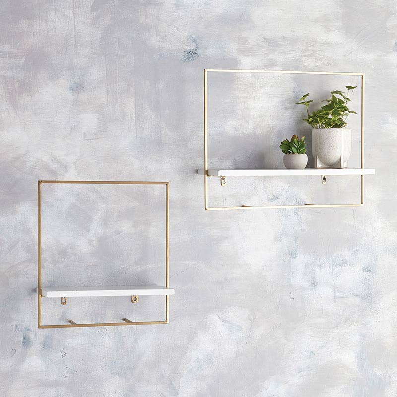 47th & Main (Creative Brands) - Wholesale Wall Mounted Shelf - Brass Wall Shelves - Small1