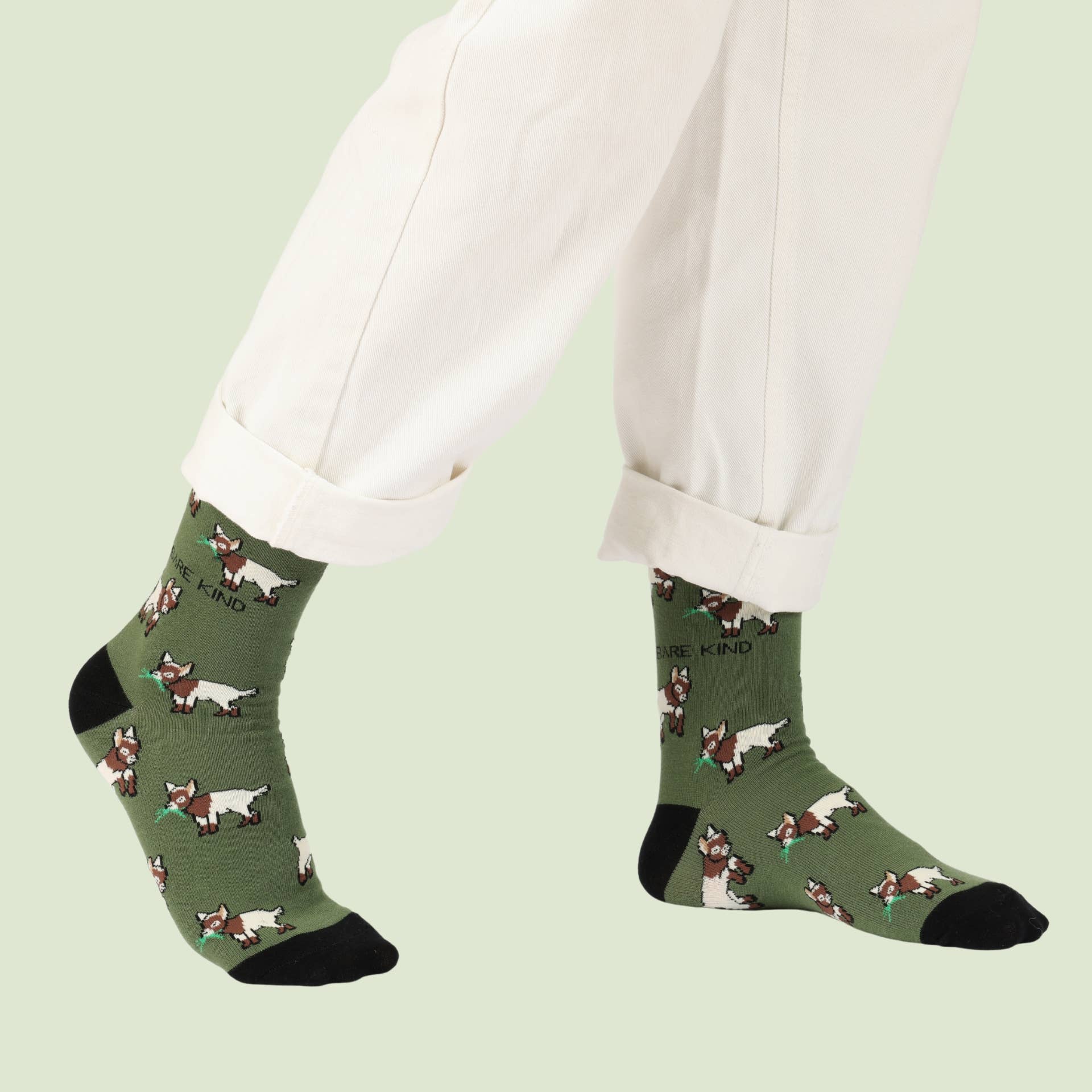 Bare Kind Socks – Großhandel Socken - Unisex – Goat Socks – Bambussocken in Grün – Nachhaltige Farm-Socken4