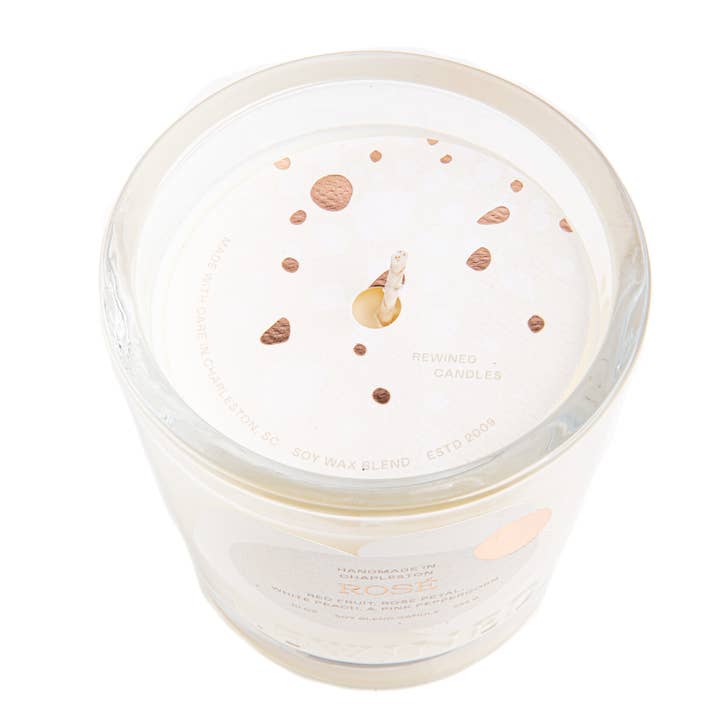 Rewined - Wholesale Jar/Filled Candle - Rewined Rose Candle 10 oz4
