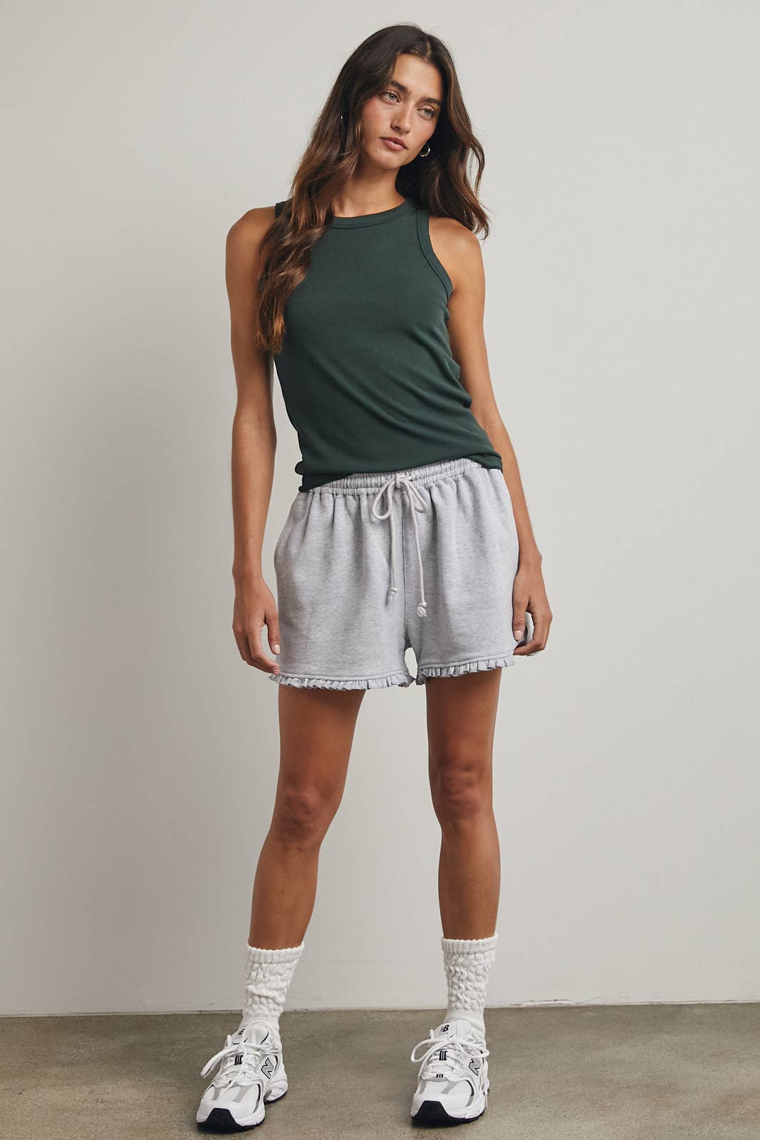 Wishlist Apparel - Wholesale Tank Top - Women's - CREW NECK RIBBED KNIT TANK TOP / WL18-104457