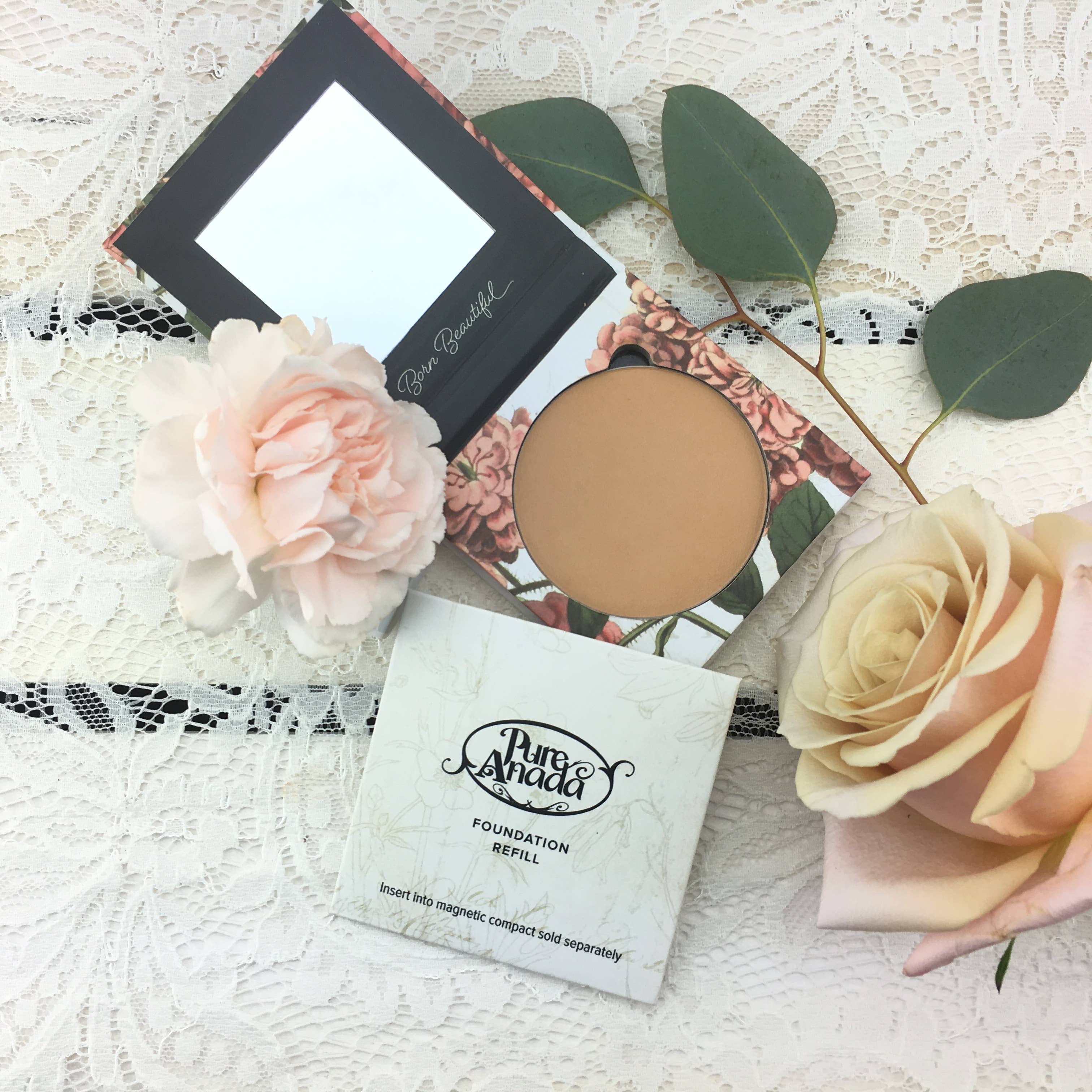 Pure Anada Natural Cosmetics – Großhandel Foundations – AKTUALISIERTE Medium Pressed Foundation (Kompakt)1