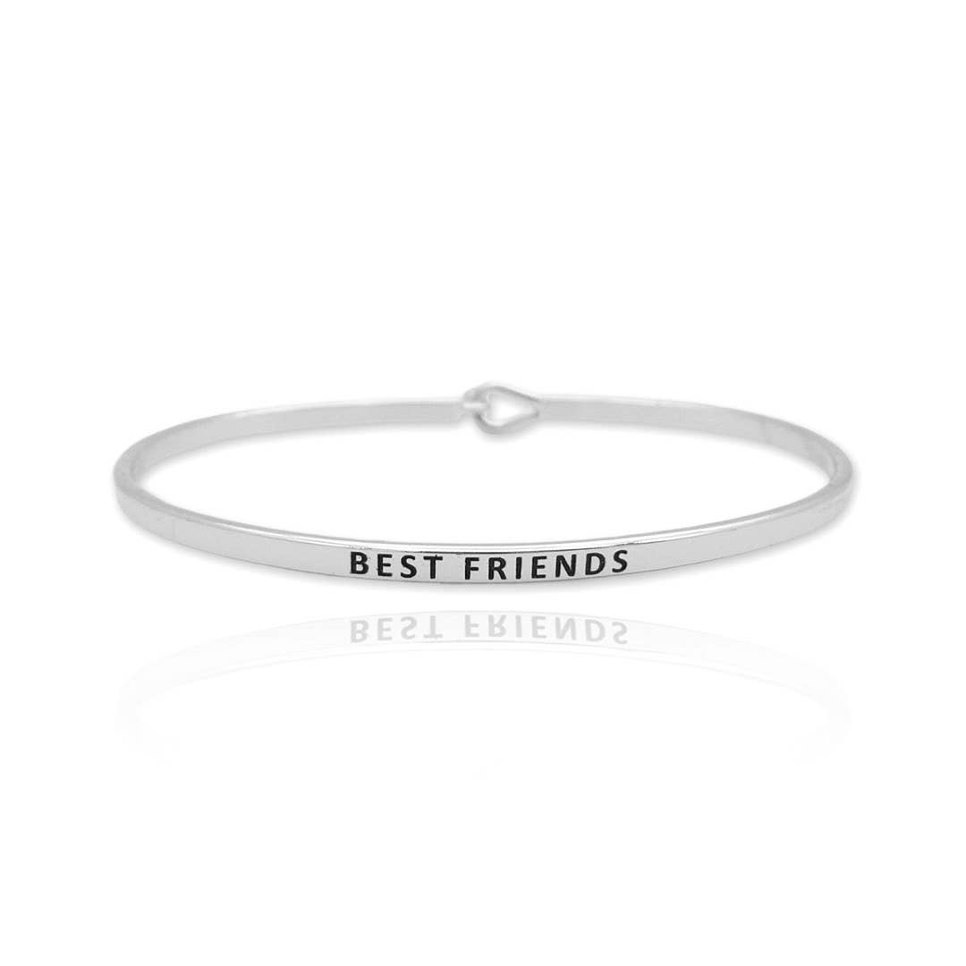 KIKICHIC - Wholesale Bangle Bracelet - Engraved Best Friends Bracelet0