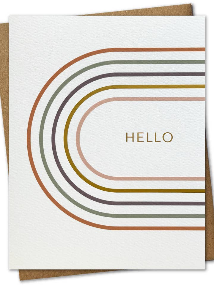 LUXE | Gold Foil Mid-Century Modern Everyday Card for wholesale by The Card Bureau